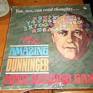 Rare 1967 THe amazing Dunninger Mind reading game by Hasbro